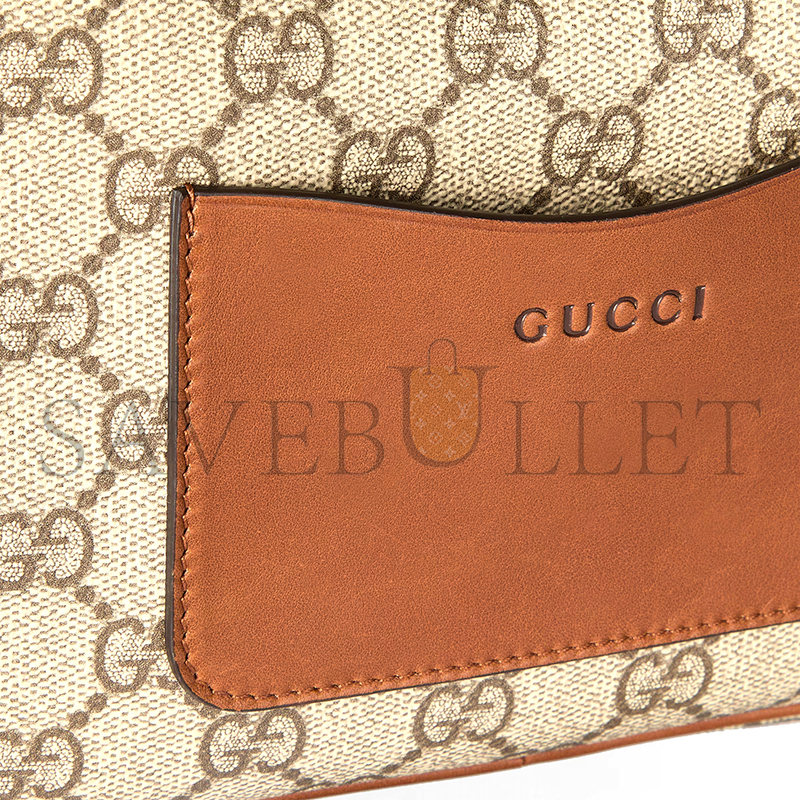 GUCCI GG EMBLEM EMBOSSED SUPER MINI BAG 821216 (22*14*6cm)